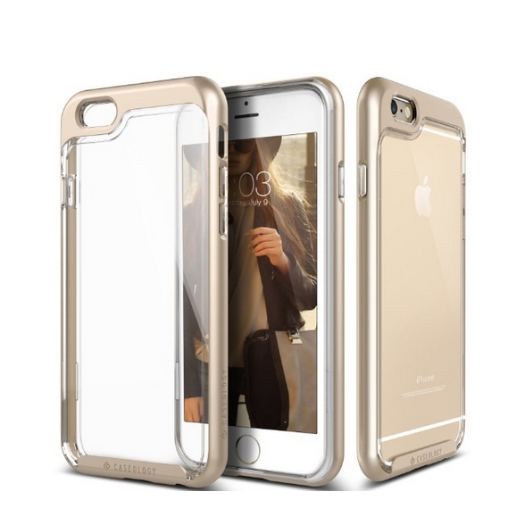 iPhone 6 Case Caseology Skyfall Series Scratch-Resistant Clear Back Cover gold
